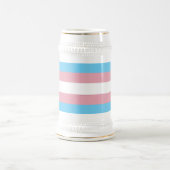 SlipperyJoe's Diversity-Markierung für Transgender Bierglas (Mittel)