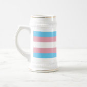 SlipperyJoe's Diversity-Markierung für Transgender Bierglas (Links)