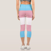 SlipperyJoe's Diversity-Markierung für Transgender Capri Leggings (Rückseite)