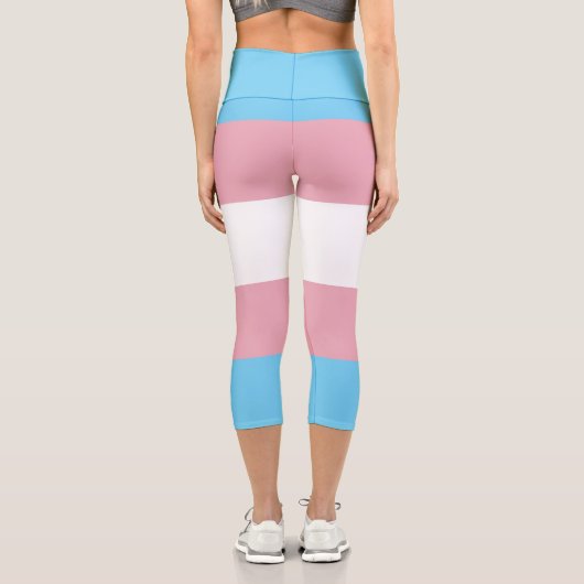 SlipperyJoe's Diversity-Markierung für Transgender Capri Leggings (Rückseite)