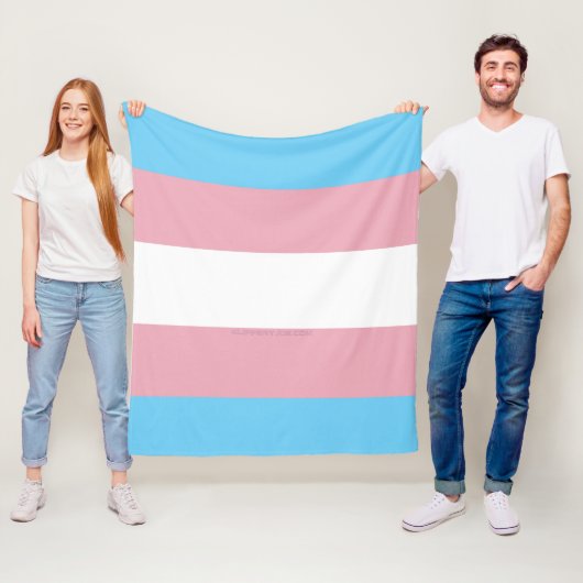 SlipperyJoe's Diversity-Markierung für Transgender Fleecedecke (Beispiel)