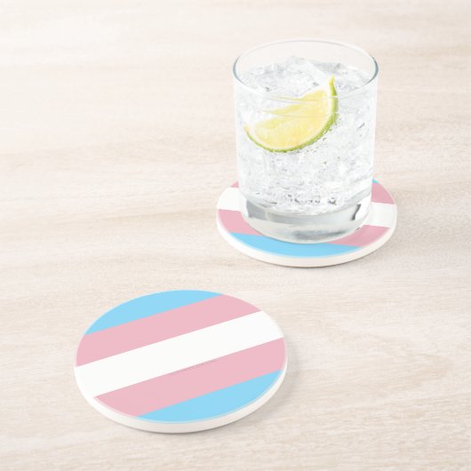 SlipperyJoe's Diversity-Markierung für Transgender Getränkeuntersetzer (Seite)