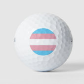 SlipperyJoe's Diversity-Markierung für Transgender Golfball (Vorderseite)
