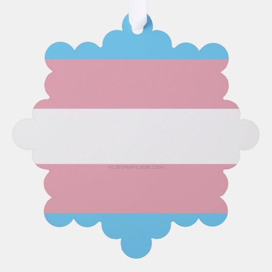 SlipperyJoe's Diversity-Markierung für Transgender Ornament Karte (Rückseite)