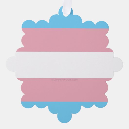SlipperyJoe's Diversity-Markierung für Transgender Ornament Karte (Vorderseite)