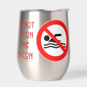 SlipperyJoe's Don't Spoon Bacon rote Warnung Mann (Links)