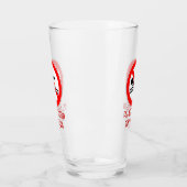 SlipperyJoe's Don't Spoon Bacon rote Warnung Mann Glas (Links)