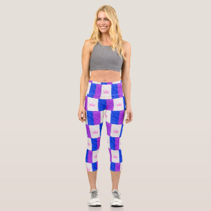 SlipperyJoe's Drag-Culture-Stolzflagge lila Geist Capri Leggings