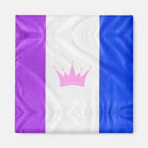 SlipperyJoe's Drag-Culture-Stolzflagge lila Geist Magnet