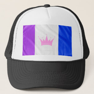 SlipperyJoe's Drag-Culture-Stolzflagge lila Geist Truckerkappe