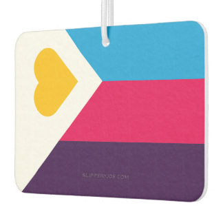 SlipperyJoes dreifarbige Polyamorie-Stolzflagge dr Autolufterfrischer