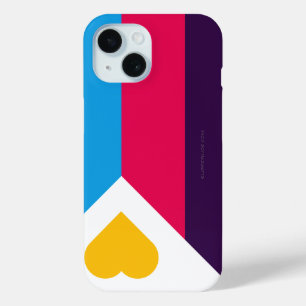 SlipperyJoes dreifarbige Polyamorie-Stolzflagge dr Case-Mate iPhone Hülle