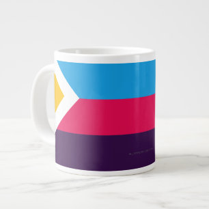 SlipperyJoes dreifarbige Polyamorie-Stolzflagge dr Jumbo-Tasse