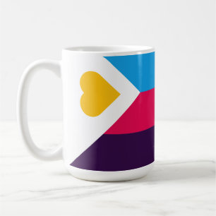 SlipperyJoes dreifarbige Polyamorie-Stolzflagge dr Kaffeetasse