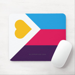 SlipperyJoes dreifarbige Polyamorie-Stolzflagge dr Mousepad