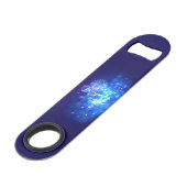 SlipperyJoe's electric thrill New Year’s Eve clock Speed Flaschenöffner (Vorderseite Schrägansicht)