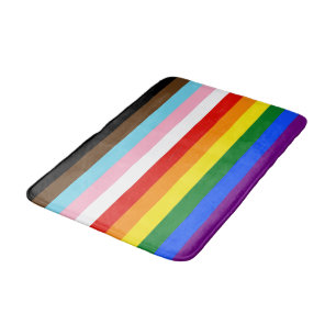 SlipperyJoe's Eleven Stripe Pride Flag verbindet P Badematte