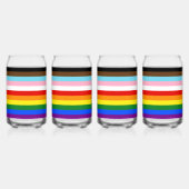 SlipperyJoe's Eleven Stripe Pride Flag verbindet P Dosenglas (Hinten)