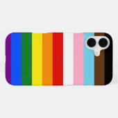 SlipperyJoe's Eleven Stripe Pride Flag verbindet P iPhone Hülle (Rückseite (Horizontal))