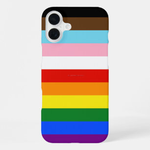 SlipperyJoe's Eleven Stripe Pride Flag verbindet P iPhone 16 Plus Hülle