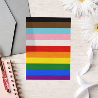 SlipperyJoe's Eleven Stripe Pride Flag verbindet P Pergament Einladungen