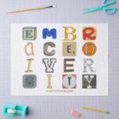 SlipperyJoe's embraces Diversity Cut-out Buchstabe Seidenpapier (Basteln)