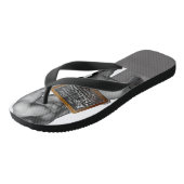 SlipperyJoe's Erntedank Mann mit sechs Päckchen ab Badesandalen (Schrägansicht)