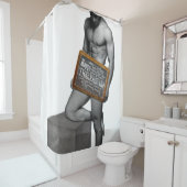 SlipperyJoe's Erntedank Mann mit sechs Päckchen ab Duschvorhang (Beispiel)