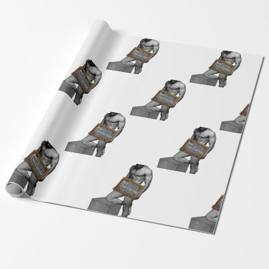 SlipperyJoe's Erntedank Mann mit sechs Päckchen ab Geschenkpapier (Ungerollt)