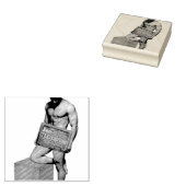 SlipperyJoe's Erntedank Mann mit sechs Päckchen ab Gummistempel (Stempel)