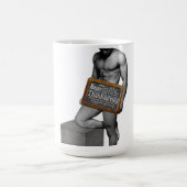 SlipperyJoe's Erntedank Mann mit sechs Päckchen ab Kaffeetasse (Mittel)