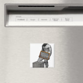 SlipperyJoe's Erntedank Mann mit sechs Päckchen ab Magnet (In Situ (Geschirrspüler))