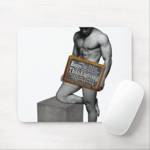SlipperyJoe's Erntedank Mann mit sechs Päckchen ab Mousepad