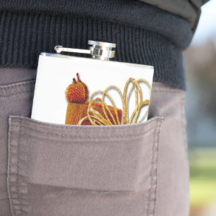 SlipperyJoe's Erntedank spricht Blätter LGBT Flachmann