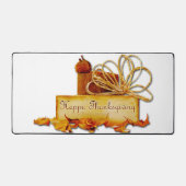 SlipperyJoe's Erntedank spricht Blätter LGBT Schreibtischunterlage (Vorderseite)