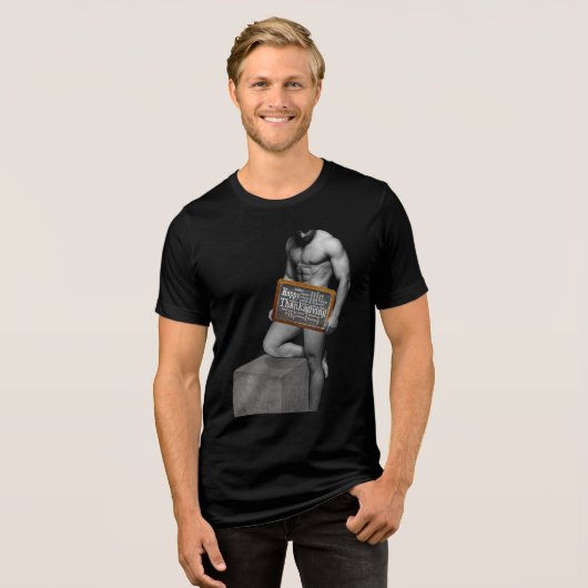 SlipperyJoe's Erntedank-Tradition Tri-Blend Shirt (Vorderseite voll)