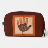 SlipperyJoe's Erntedank Truthahn gemütliche Herbst Waschbeutel (Vorderseite)