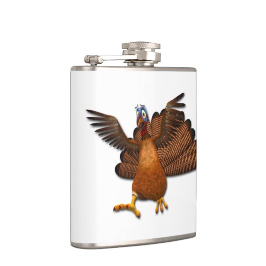 SlipperyJoe's Erntedank Truthahnflügel bunt f Flachmann (Rechts)