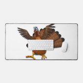 SlipperyJoe's Erntedank Truthahnflügel bunt f Schreibtischunterlage (Tastatur & Maus)