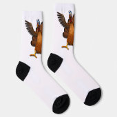 SlipperyJoe's Erntedank Truthahnflügel bunt f Socken (Rechts)
