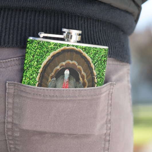 SlipperyJoe's Erntedank Truthahngras essen Schinke Flachmann (Beispiel)