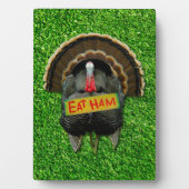 SlipperyJoe's Erntedank Truthahngras essen Schinke Fotoplatte (Vorderseite)