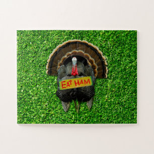 SlipperyJoe's Erntedank Truthahngras essen Schinke Puzzle