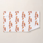 SlipperyJoe's Erntedank verlasse braunen Orangenku Badhandtuch Set (Handtuch)