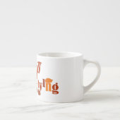 SlipperyJoe's Erntedank verlasse braunen Orangenku Espressotasse (Rechts)