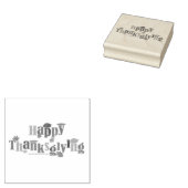 SlipperyJoe's Erntedank verlasse braunen Orangenku Gummistempel (Stempel)