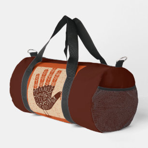 SlipperyJoe's Erntedankfest spielerischer Truthahn Duffle Bag