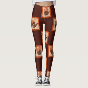 SlipperyJoe's Erntedankfest spielerischer Truthahn Leggings