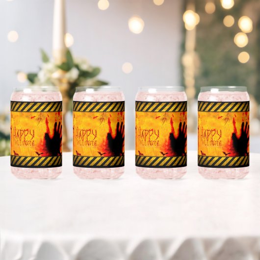 SlipperyJoe's erschütternde Halloween-Szene-Fleder Dosenglas (Insitu (Hochzeit))