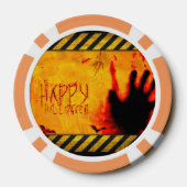 SlipperyJoe's erschütternde Halloween-Szene-Fleder Pokerchips (Rückseite)